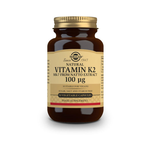 Vitamine K2, 50 gélules végétales de 100 μg