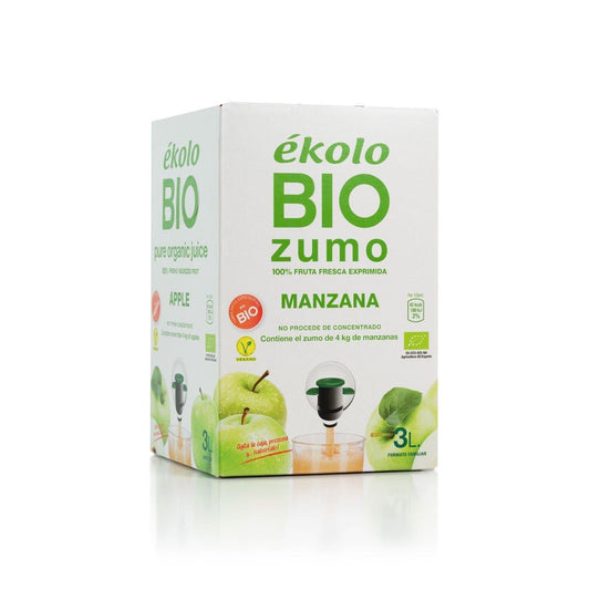 Bag-in-Box 100 % gepresster Apfelsaft Bio Ékolo bio 3 l