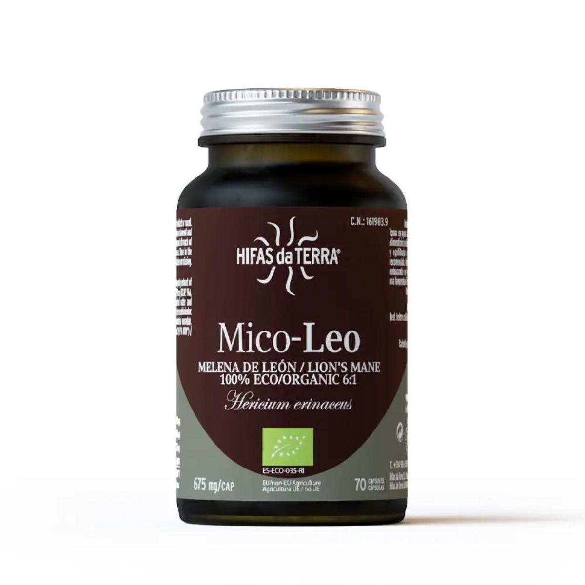 Mico Leo Lion's Mane BIO Hifas da Terra 675 mg 70 capsules