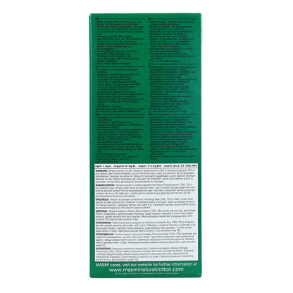 Tampons super avec applicateur en coton ECO Masmi, 14 unités