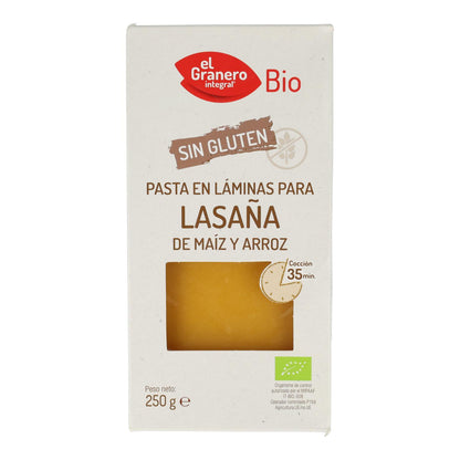 El Granero Organic Gluten-Free Corn Lasagne Sheets, 250 g