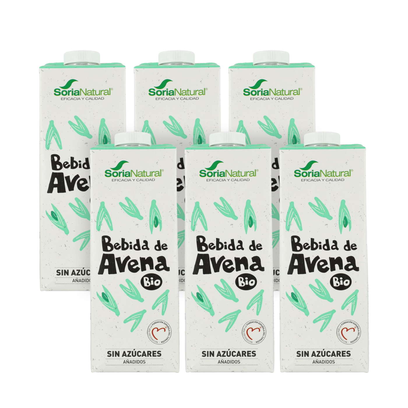 6er-Pack BIO-Haferdrink Soria Natural 1 l