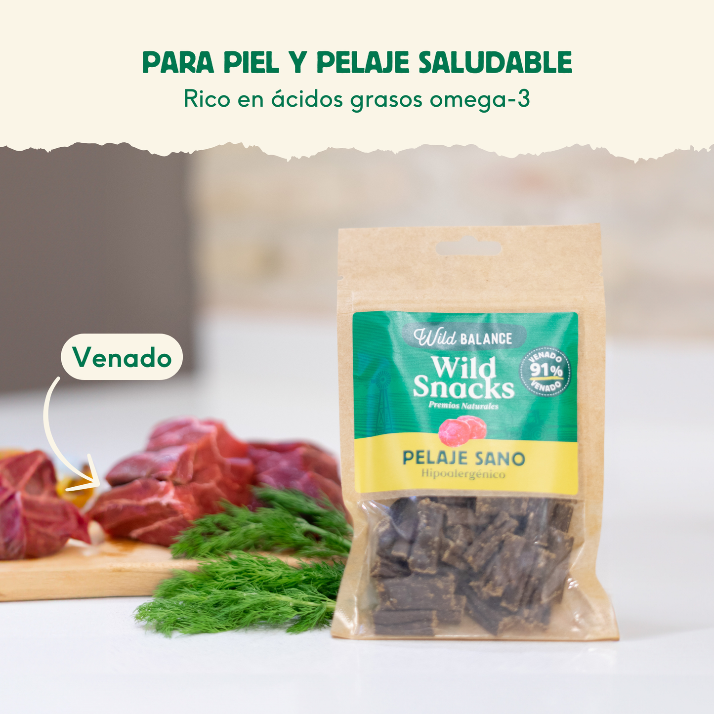 Wild Snacks Healthy Coat Hypoallergenic Wild Balance