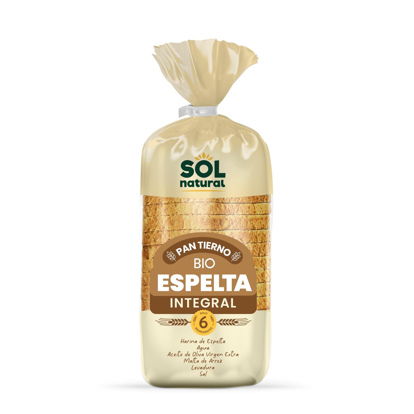 Pan de molde de Espelta Integral Bio Sol Natural 400 g