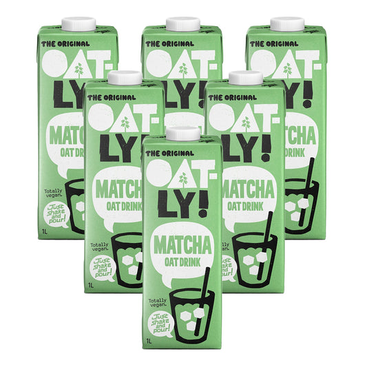 6er-Pack Oatly Hafer- und Matcha-Tee-Getränk 1 l