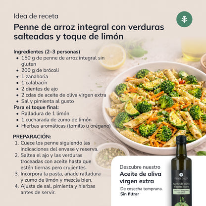 Glutenfria makaroner av fullkornsris ECO Planeta Huerto 500 g