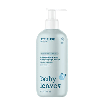 Baby leaves Attitude Good Night 2-in-1 Shampoo and Gel 473 ml