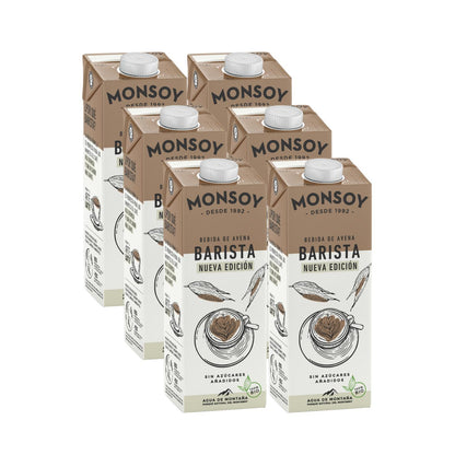 6er-Pack ECO-Haferdrink Barista Monsoy 1 l