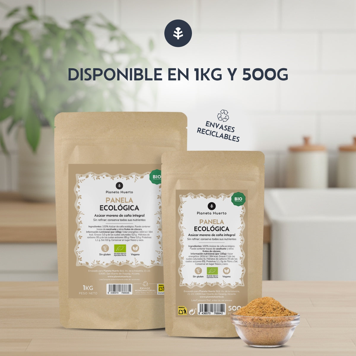 Panela Sugar ECO Planeta Huerto