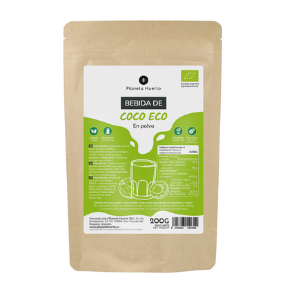 Poudre de boisson à la noix de coco ECO Planeta Huerto 200 g