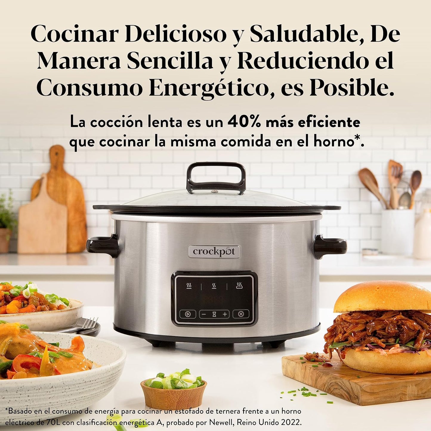 Crockpot Pentola elettrica a cottura lenta Sizzle & Stew 6,5 L CSC112X