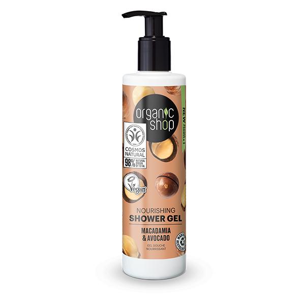Gel douche nourrissant Macadamia Avocat Organic Shop 280 ml