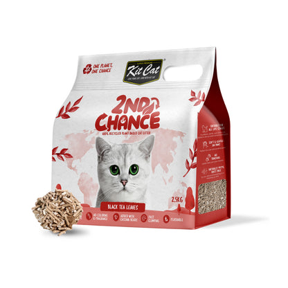 Kit Cat Arena Eco 2nd Chance - Thé noir 2,5 kg Feuilles de thé noir, pois et manioc