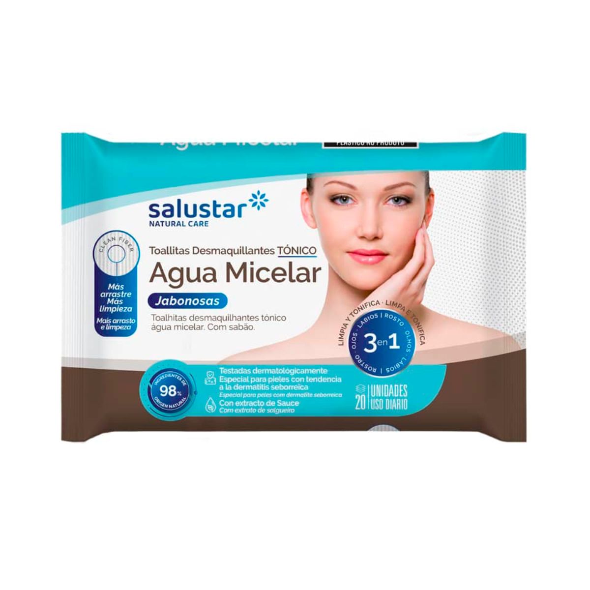 Salviettine struccanti Acqua Micellare Salustar 20 pz