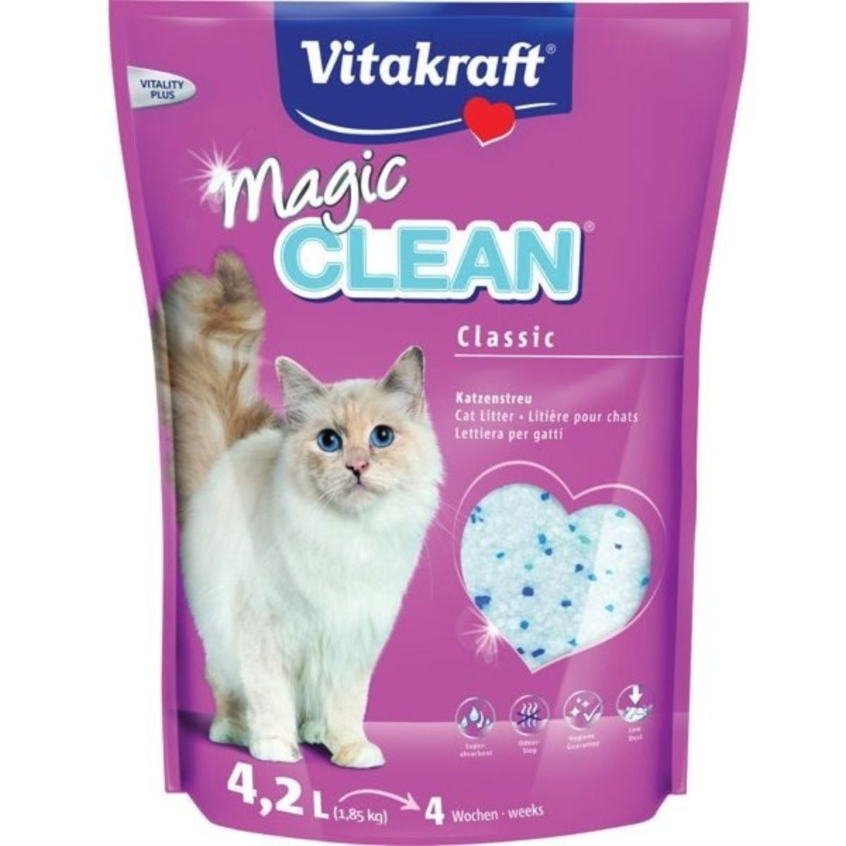 Vitakraft Magic Clean Super Absorbent Silica Gel Pearls 3.8 L