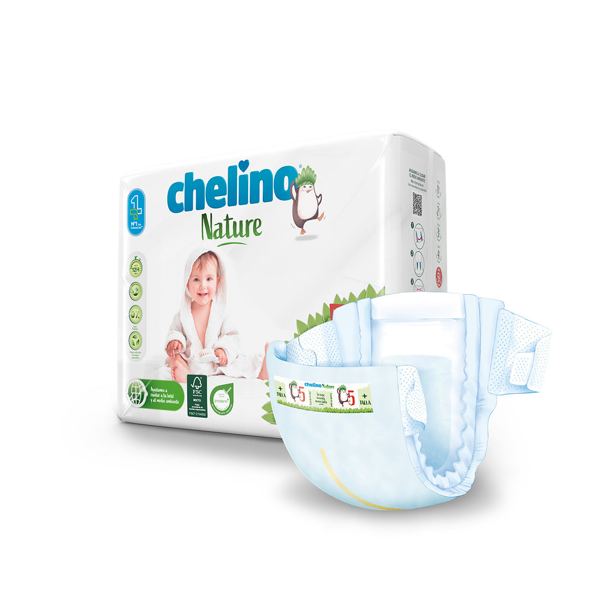 Pañales T5 13-18 kg Chelino Nature 30 Uds