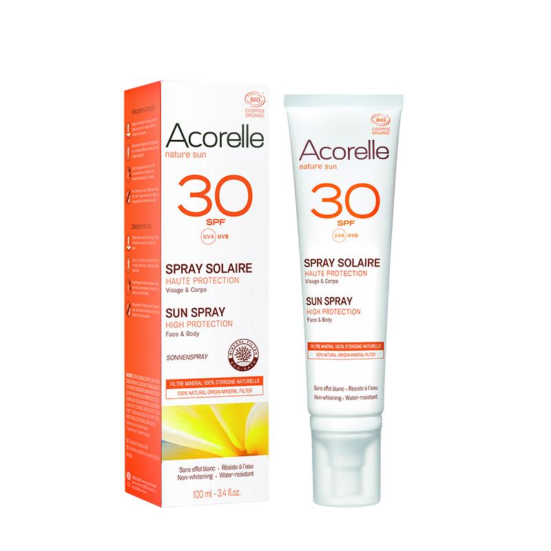 Zonnebrandcrème voor het lichaam in sprayvorm SPF 30 Acorelle 100 ml