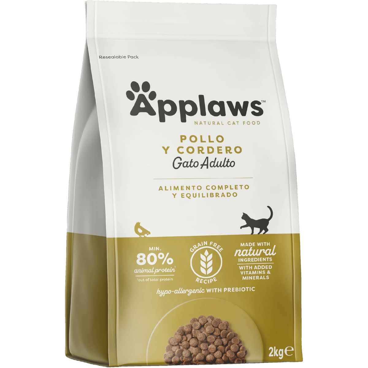 Applaws Cat Dry Kip en Lam 2 kg Graanvrij natuurlijk kattenvoer
