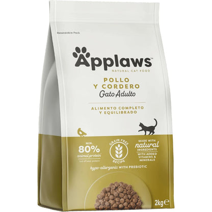 Applaws Cat Dry Kip en Lam 2 kg Graanvrij natuurlijk kattenvoer