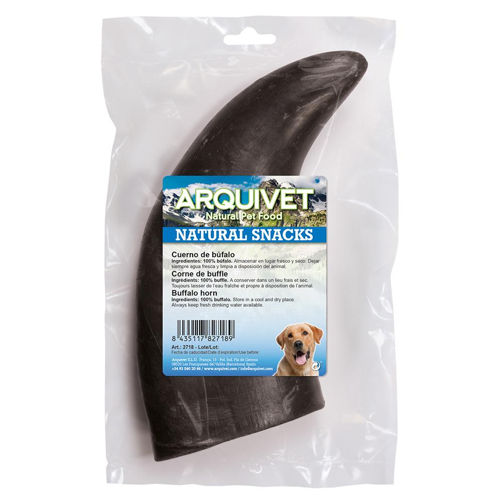 Arquivet natural dog snack, buffalo horn, 1 unit
