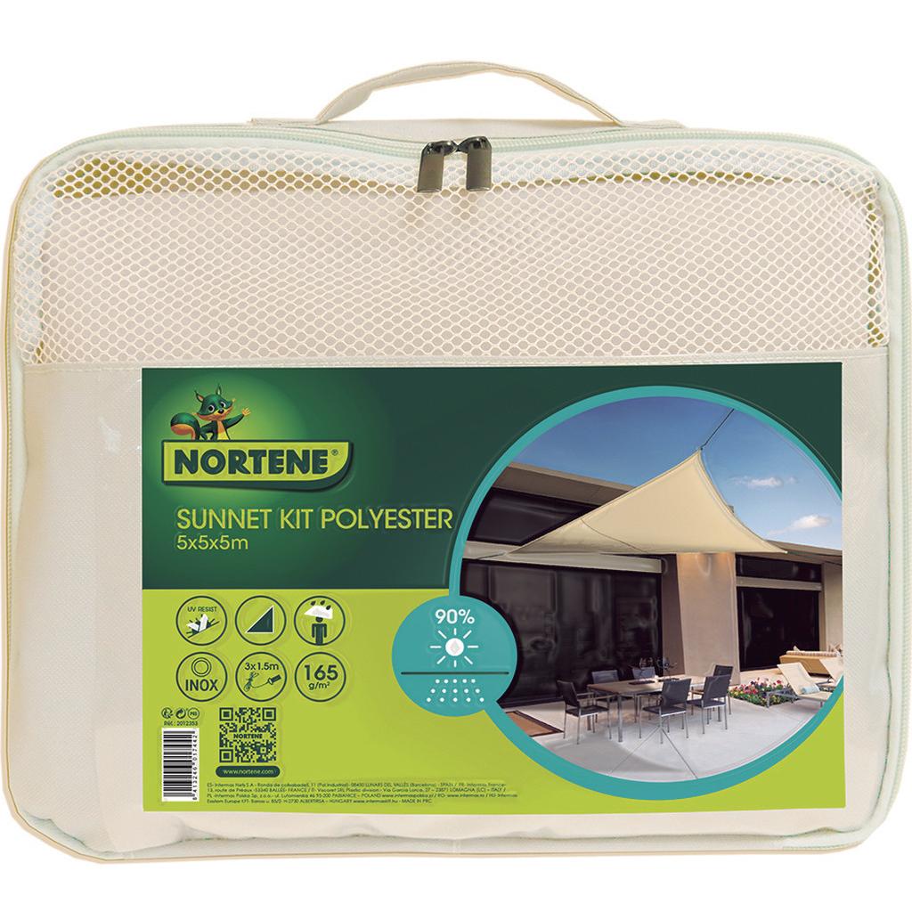 Tente-auvent imperméable Sunnet kit carré 3,6 m x 3,6 m