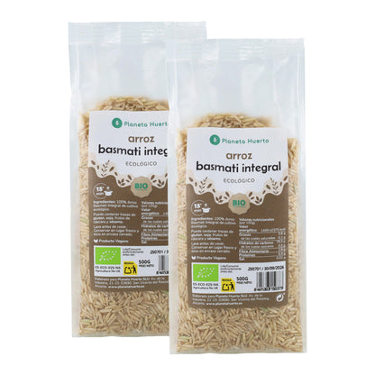 Pak 2 x 500 g ECO Planet Garden Bruine Basmatirijst ECO 500 g