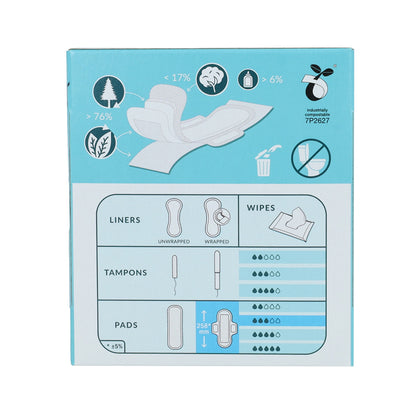 Compresa súper con alas bio Natracare 12 Uds