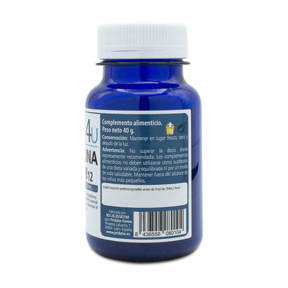 H4U Spirulina + Vitamin B12 100 tabletter 400 mg