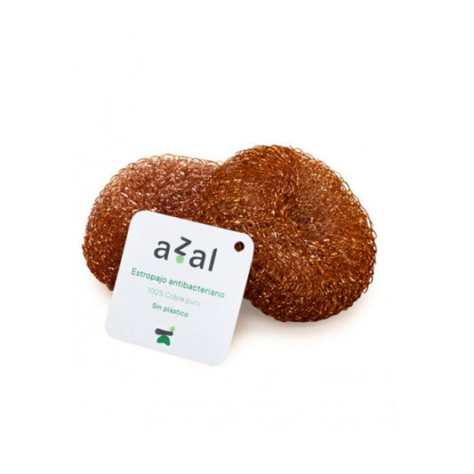 Reinigungsschwamm aus reinem Kupfer Azal 2 Stück