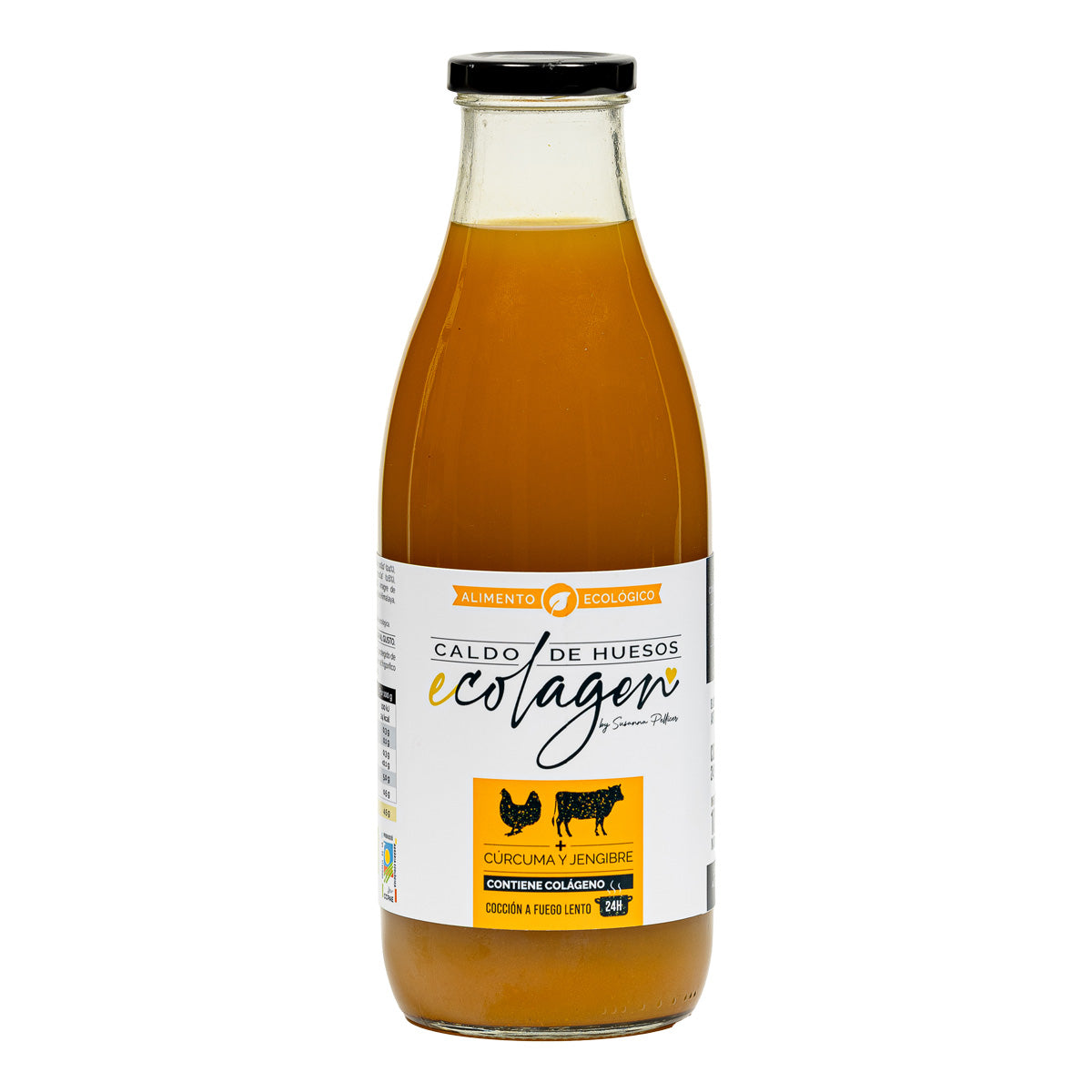 Biologische bottenbouillon met kurkuma en gember Ecolagen 1 l