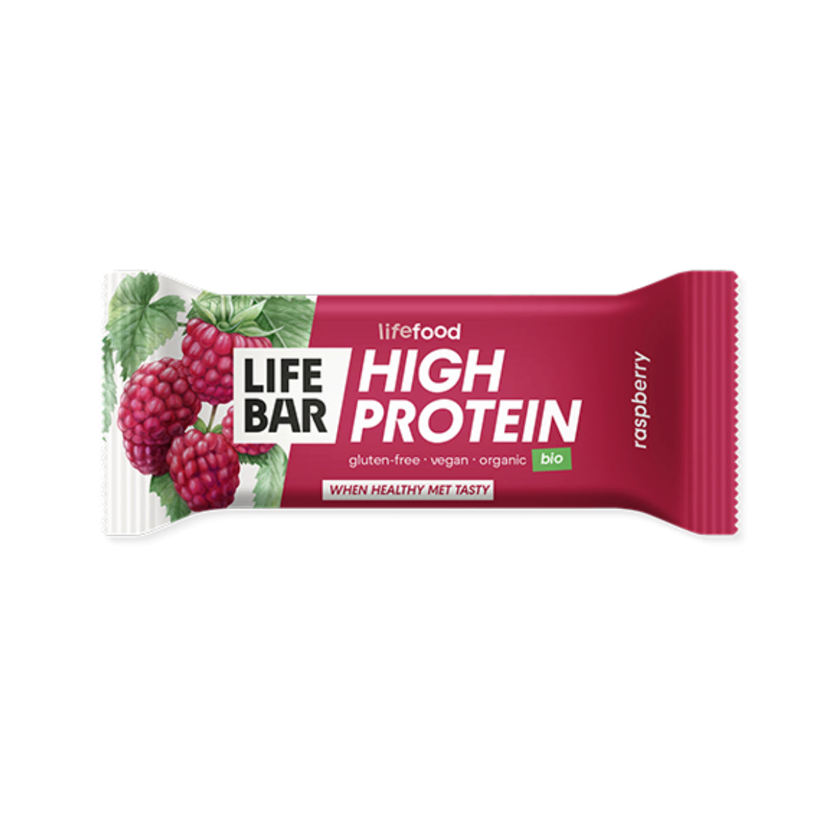 Bio-Proteinriegel mit Himbeergeschmack 40 g Lifebar, Life Food