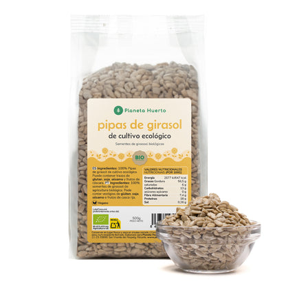 Opakowanie 2x słonecznik łuskany ECO Planeta Huerto 500 g