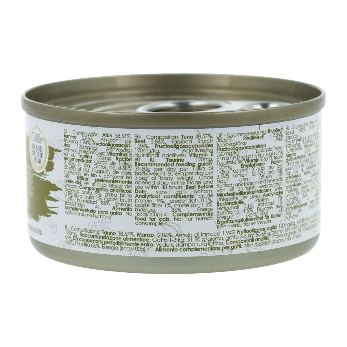 Kit Cat Blik Gravy - Tonijn & Rundvlees 70 g Natvoer voor katten in saus