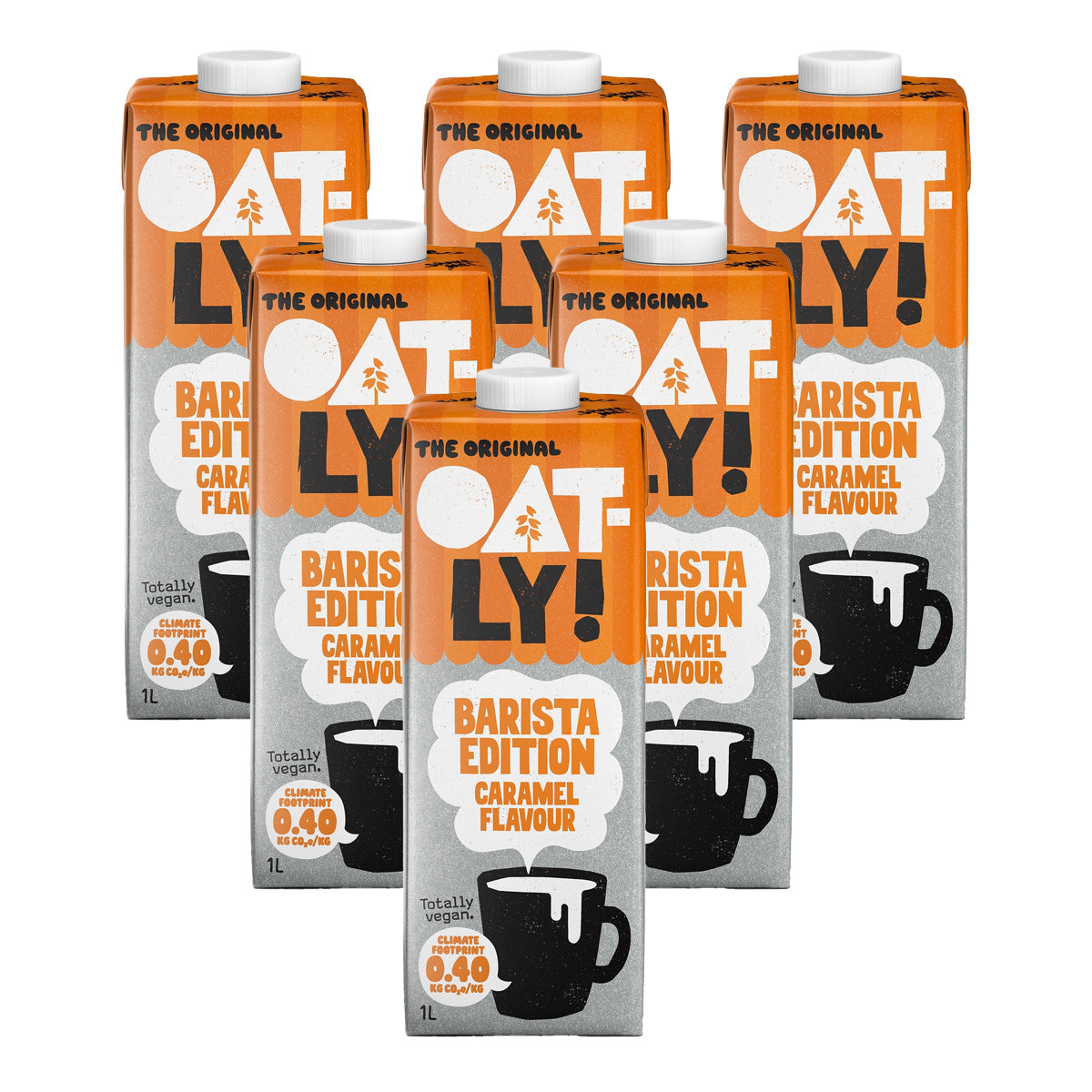 6-pack Oatly Oat & Caramel Barista Drink 1L