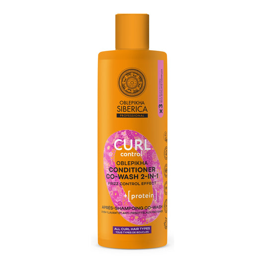 Balsamo co-wash 2 in 1 con proteine «CURL CONTROL», Natura Siberica, 400 ml