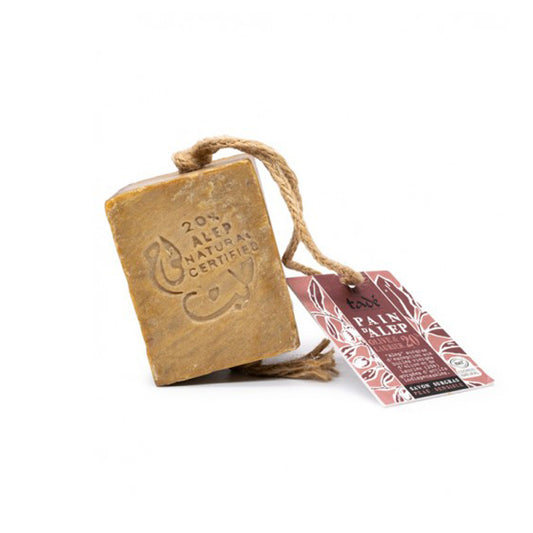 Tadé Aleppo-tvål 20 % lagerblad. 190 g. UTAN förpackning.