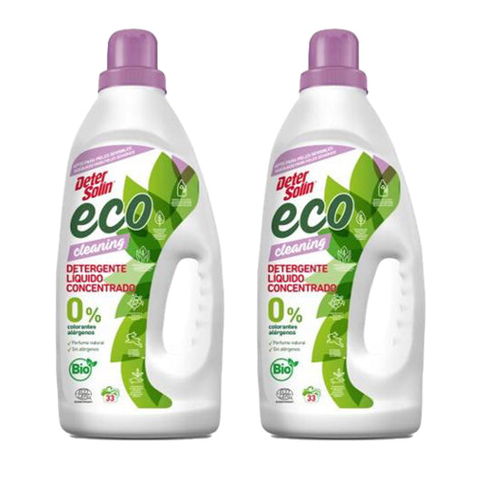Pack 2x Detergente Líquido Concentrado Detersolin Mimidu ECO 33D