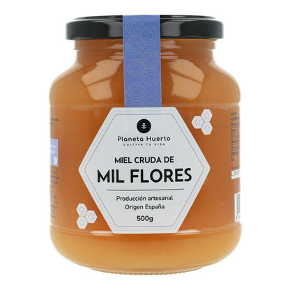 Pack 6x Miel Cruda de Mil Flores Planeta Huerto 500 g