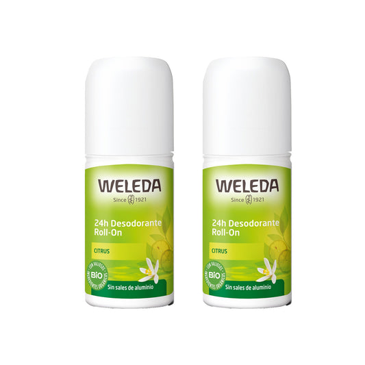 Pack of 2 Citrus Roll-On Deodorants Weleda 50 ml