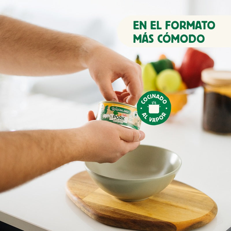 BARF pork and vegetable tin for cats Wild Balance 120 g