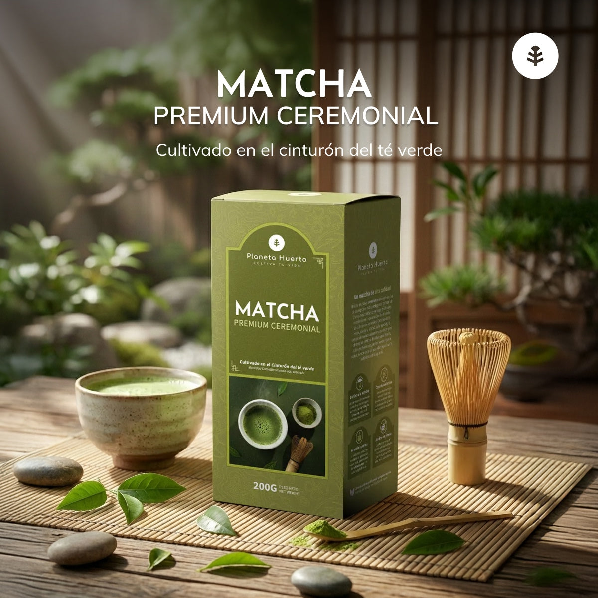 Herbata Matcha klasy ceremonialnej Premium Planeta Huerto 200 g