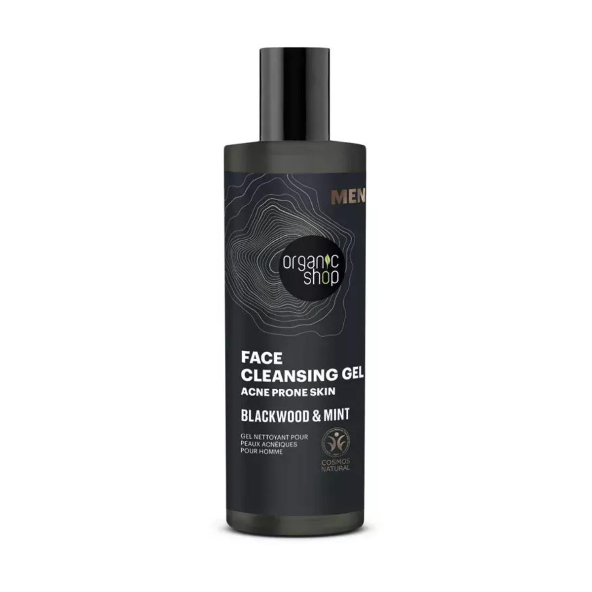 Cleansing gel for acne-prone skin with oak bark and mint, Organic Shop 200 ml
