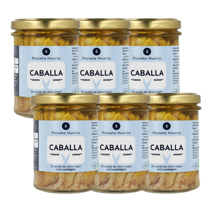 Confezione 6x Sgombro in olio d'oliva ECO Planeta Huerto 190 gr