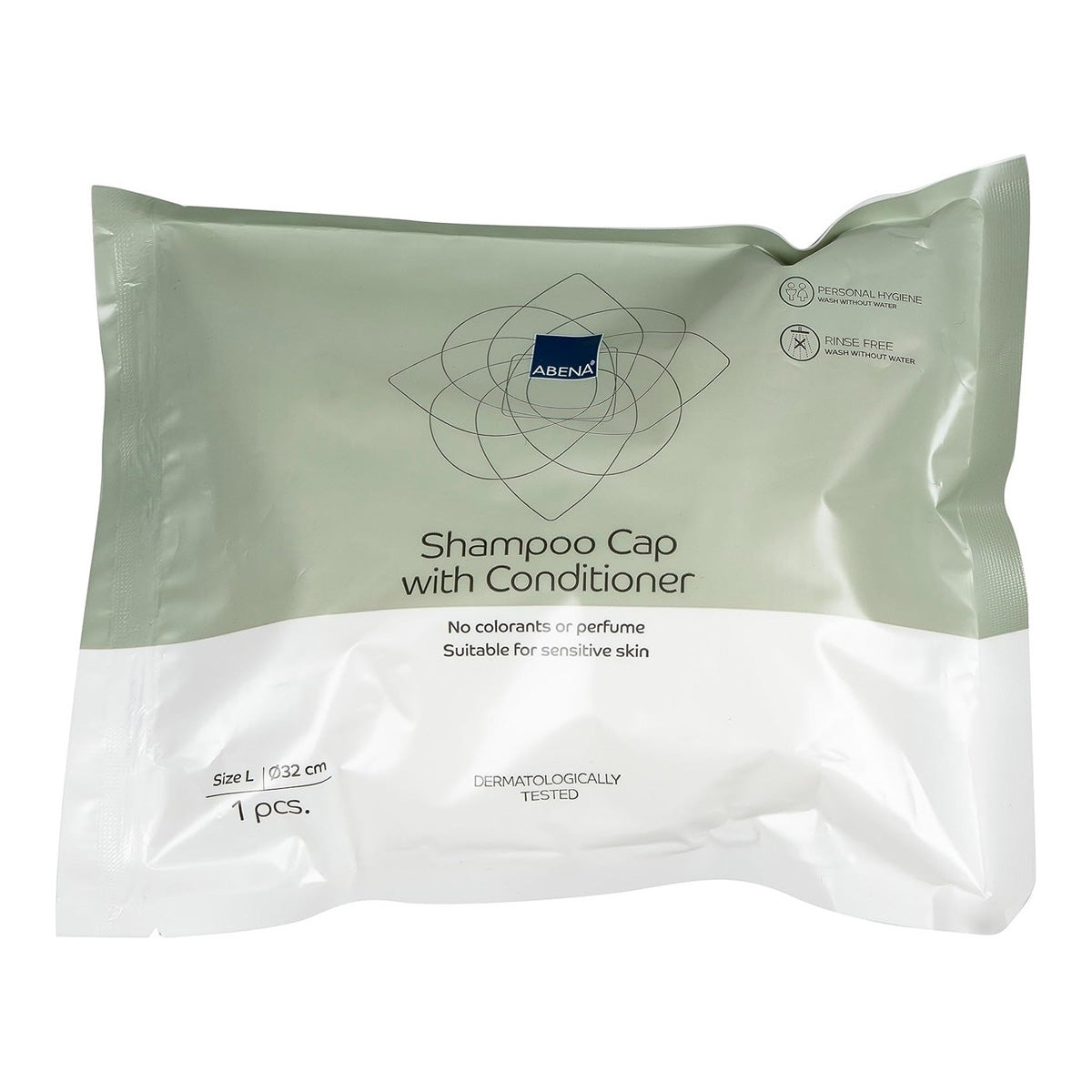 Cappellino con shampoo e balsamo senza risciacquo Abena 1 pz