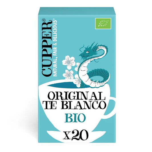 Thé blanc classique bio Cupper, 20 sachets 