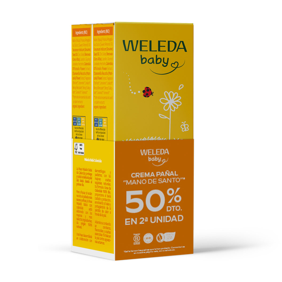 Duo 2 stuks Weleda luiercrème 75 ml