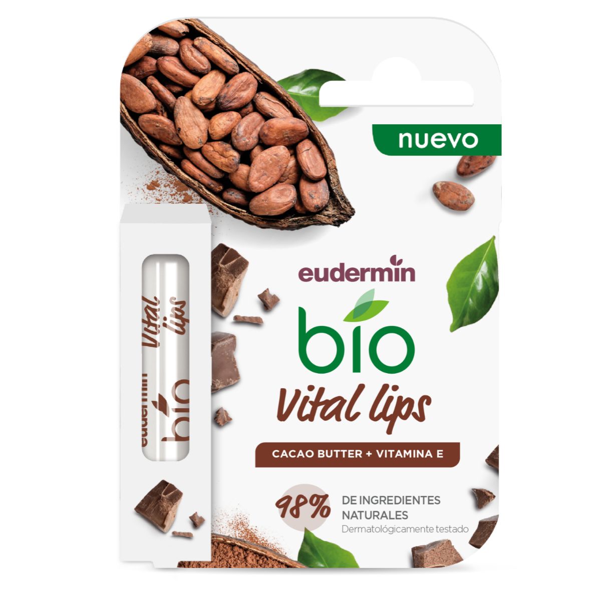 Baume à lèvres Vital Cacao Butter Eudermin 4,8 g