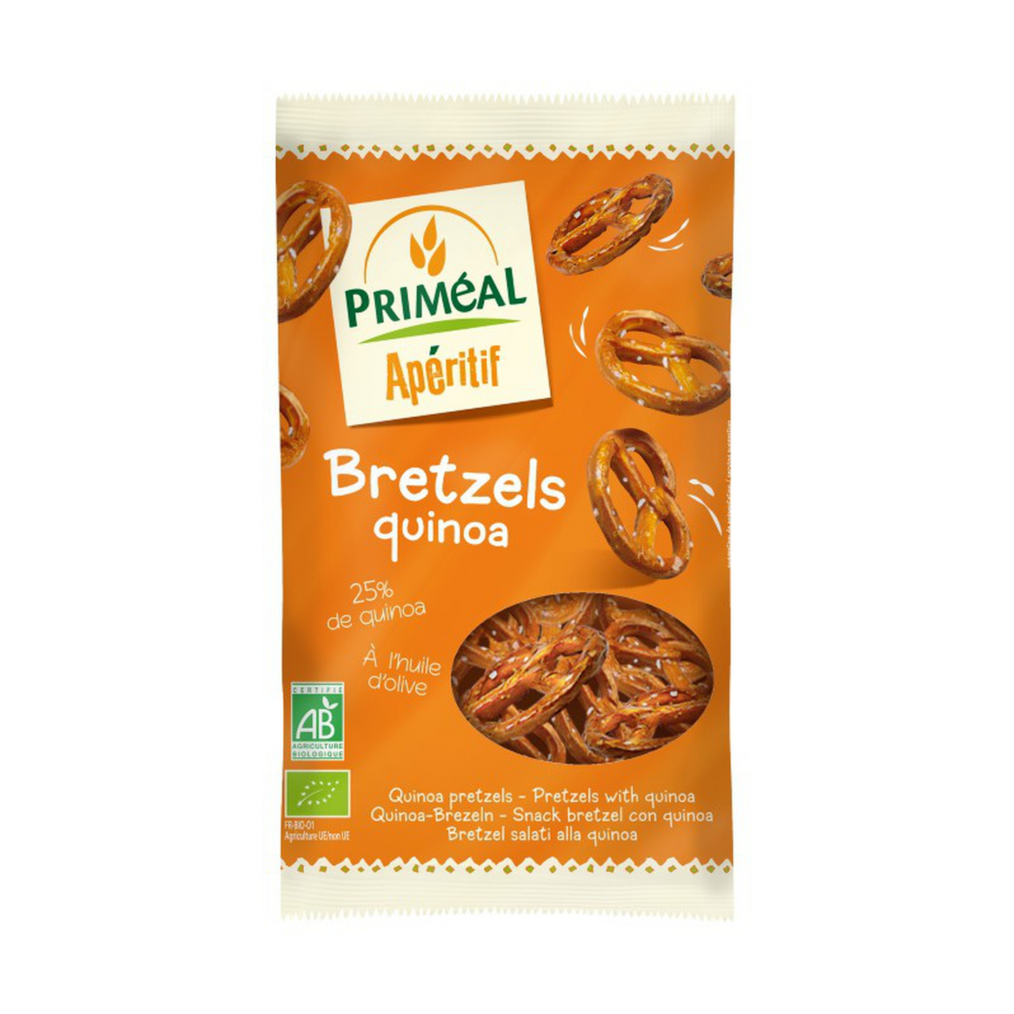 Biologische quinoa-pretzels Priméal 200 g