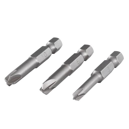 3 Wolfcraft Torq-Set 50 mm screwdriver bits