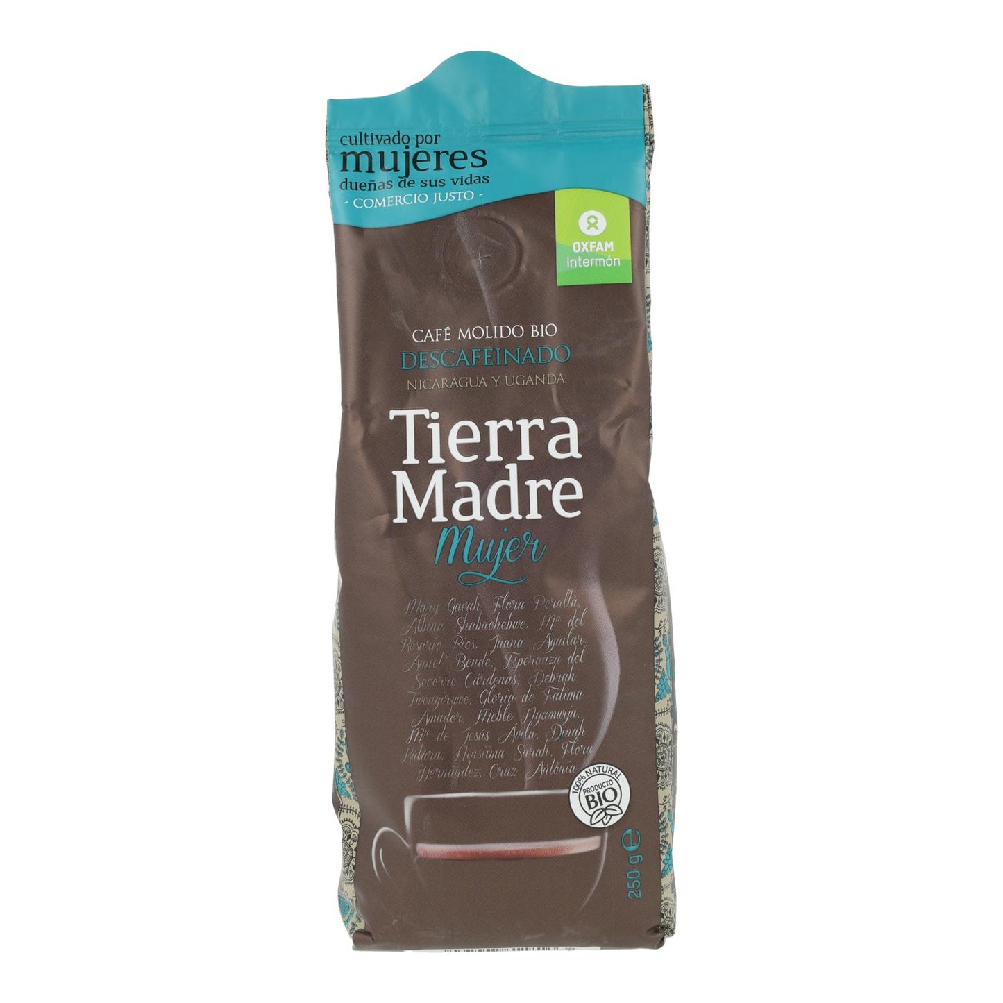 Café équitable moulu décaféiné Femme BIO Tierra Madre 250 g